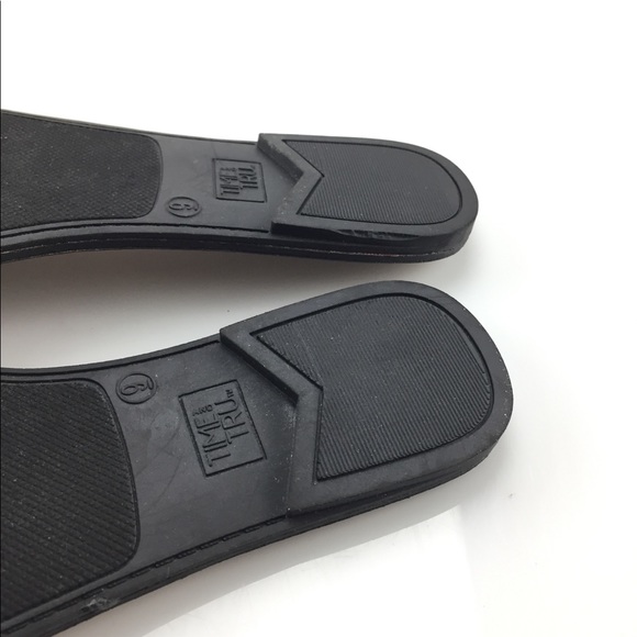 Time And Tru Black Bow New Sandals - Picture 3 of 3